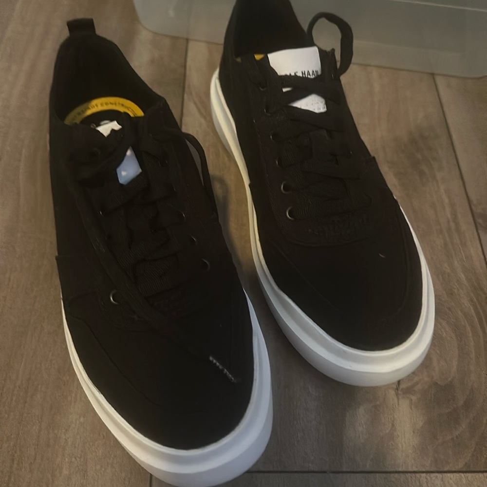 Brand New black and white canvas casual shoe by Cole Haan!!